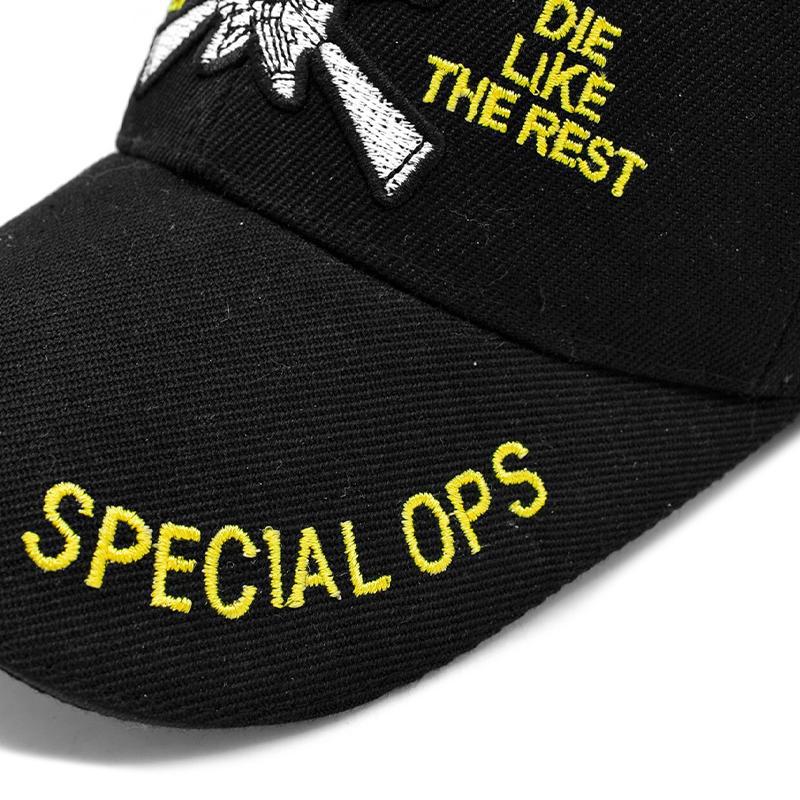 Svart Dödskalle Keps