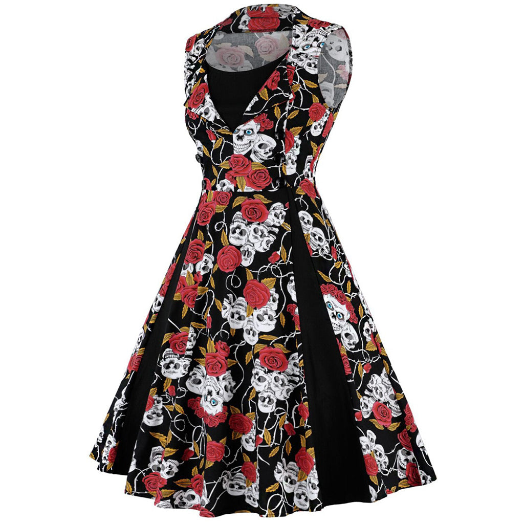 Klänning För Dam Med Dödskallar