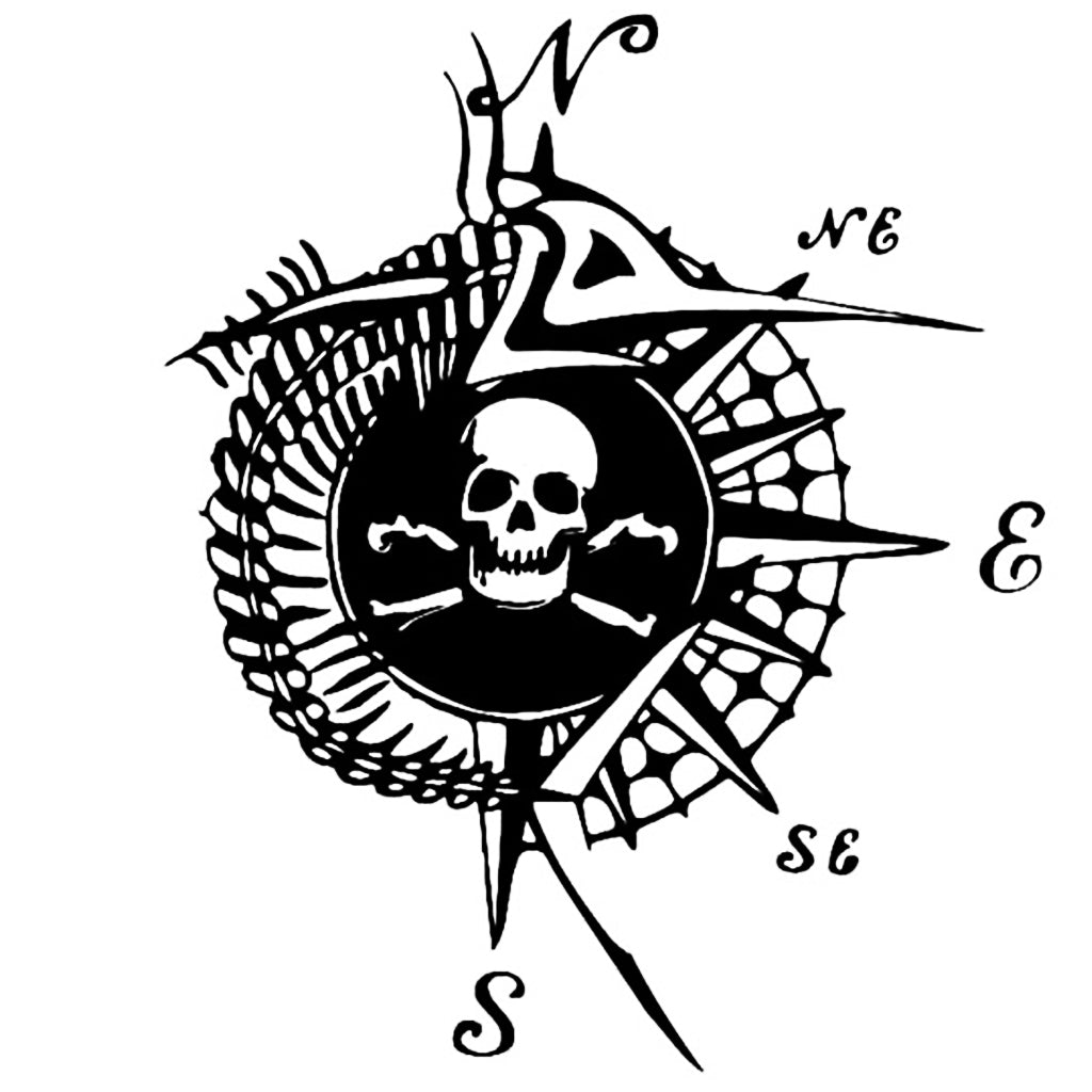 Klistermärke Kompass