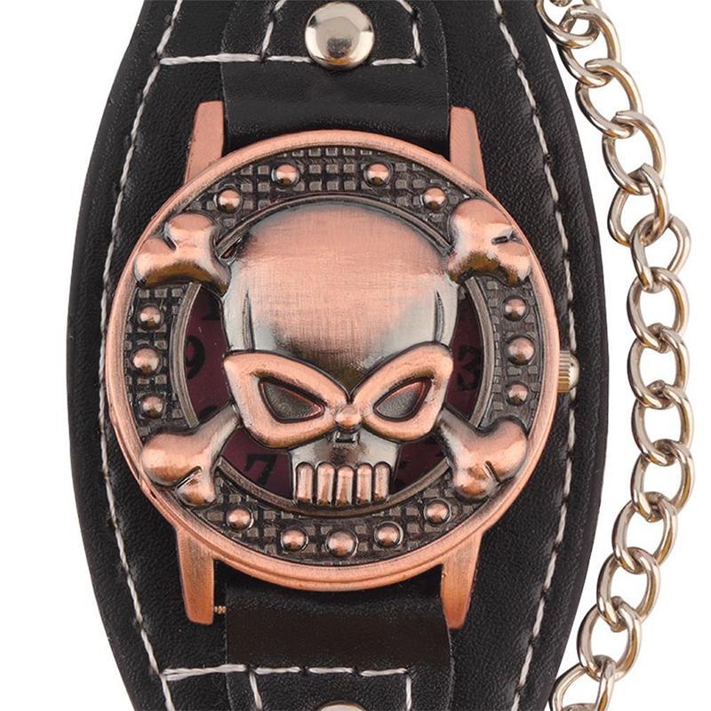 Klocka Dödskalle Med Korslagda Ben