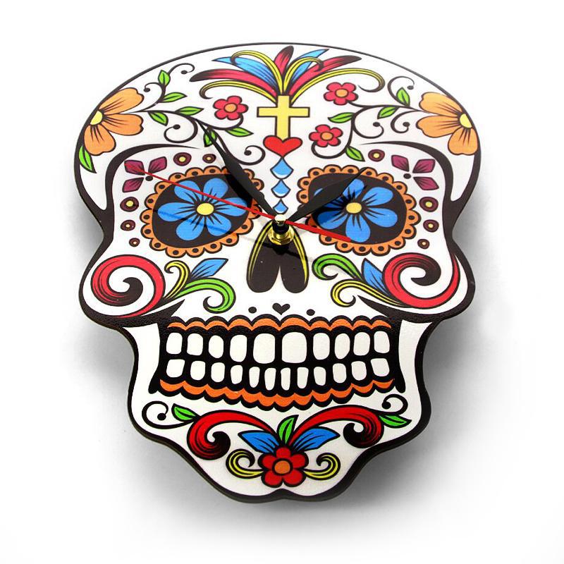 Väggklocka Sugar Skull
