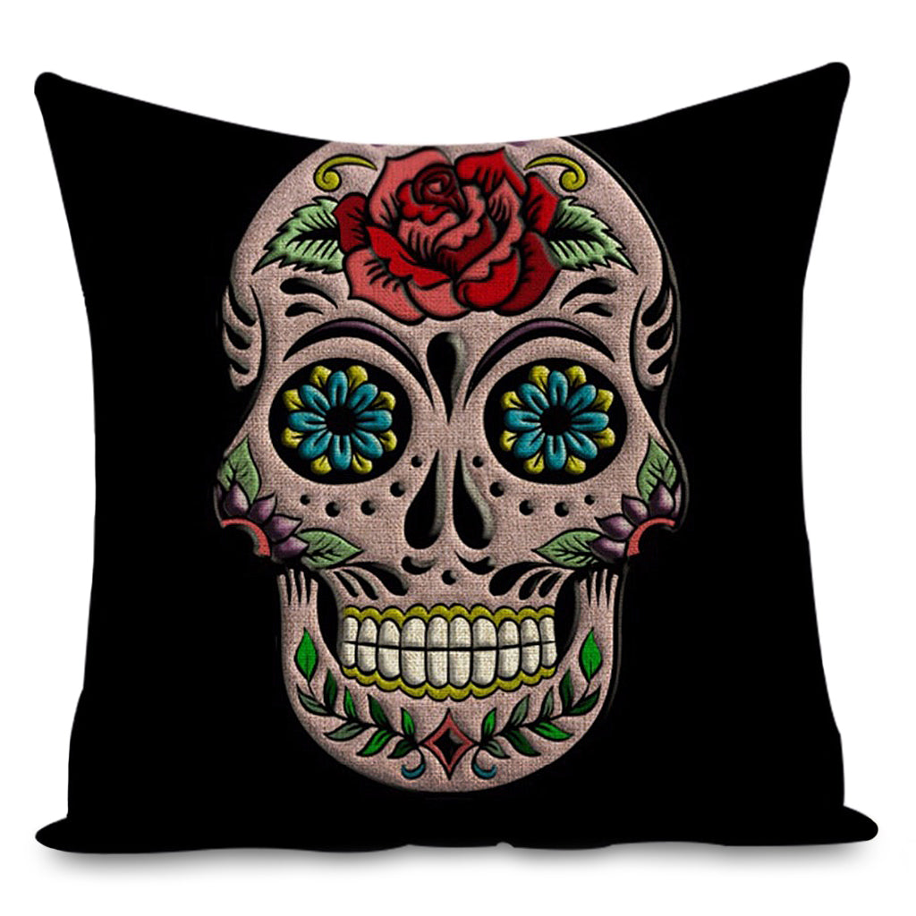 Kuddfodral Day Of The Dead Dödskalle
