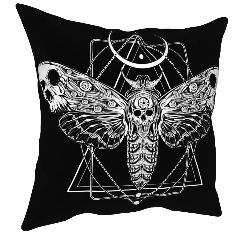Fjäril Dödskalle Kuddöverdrag