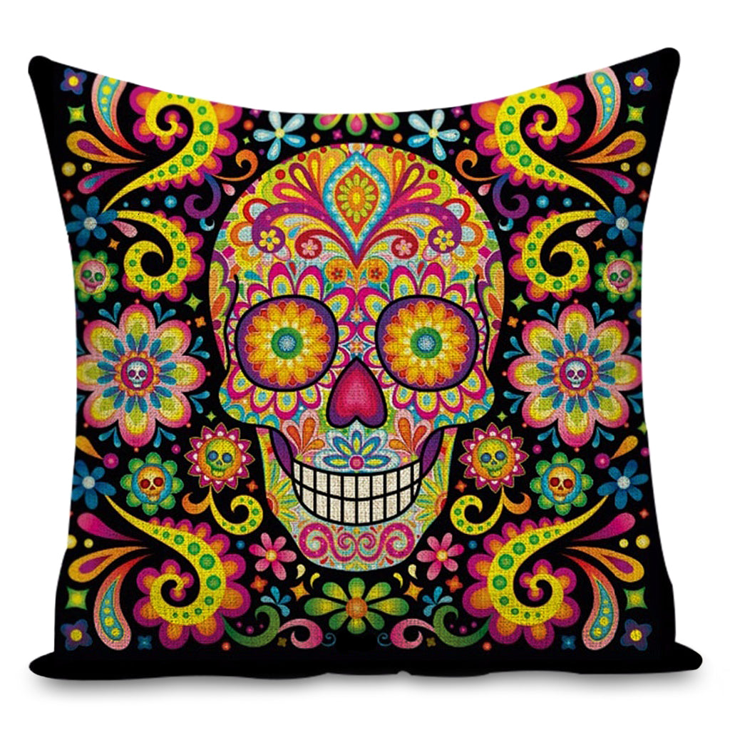 Kuddfodral Psykedelisk Dödskalle