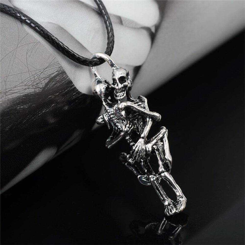 Halsband Med Skelett-Hänge