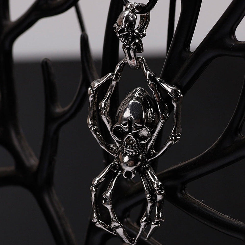 Halsband Spindel Med Dödskalle