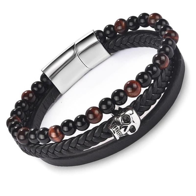 Metal Armband Läder