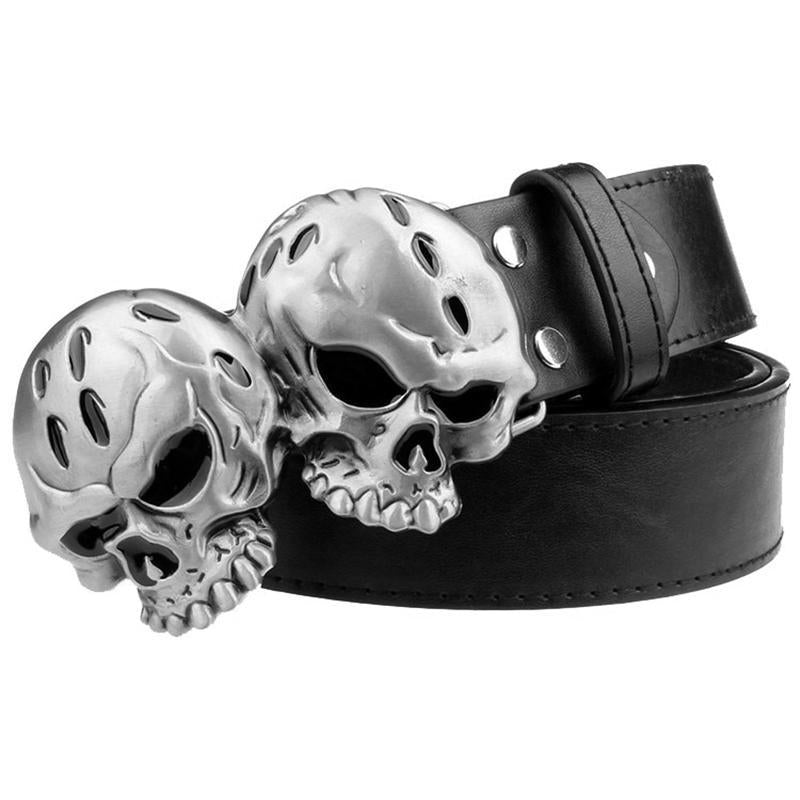 Dödskalle Bälte (Läder)