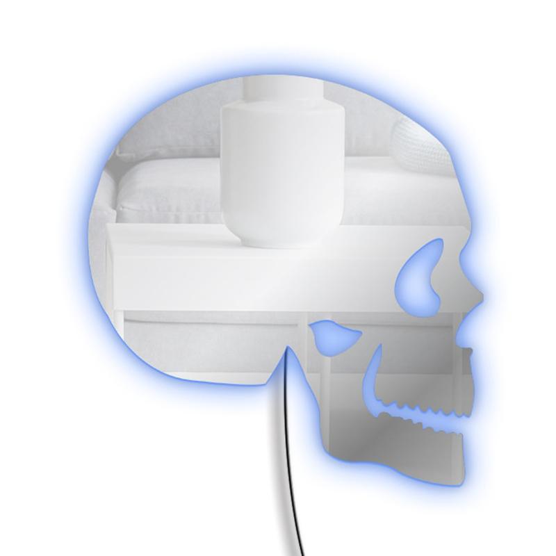 Dödskalle Vägglampa