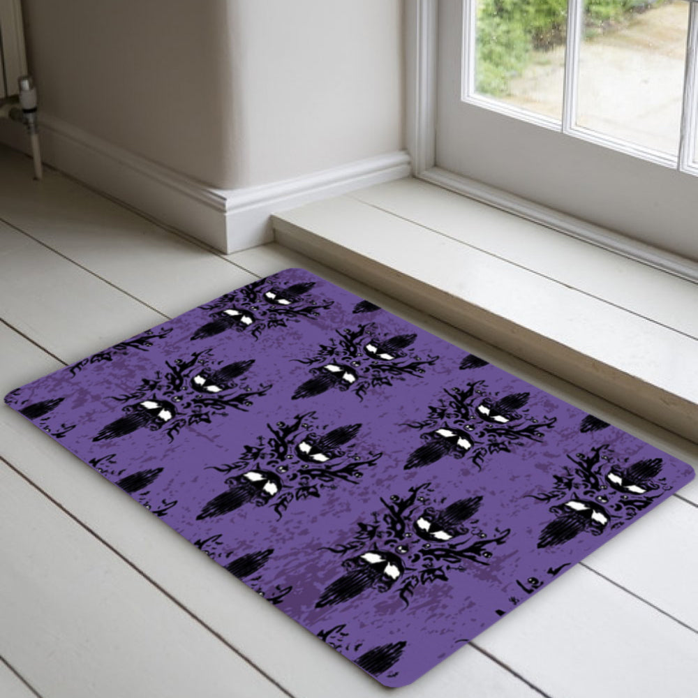 Lila Entrématta Med Dödskallar