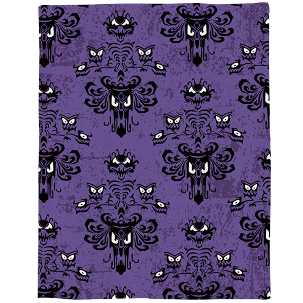 Lila Pläd Med Svarta Dödskallar