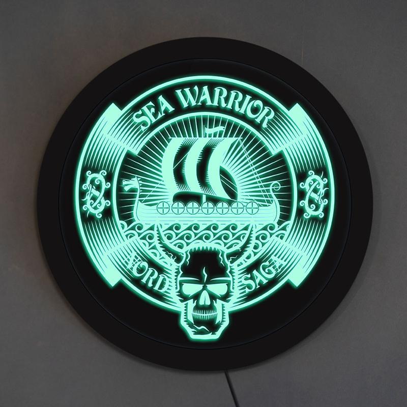 Ljusblå Viking Lampa