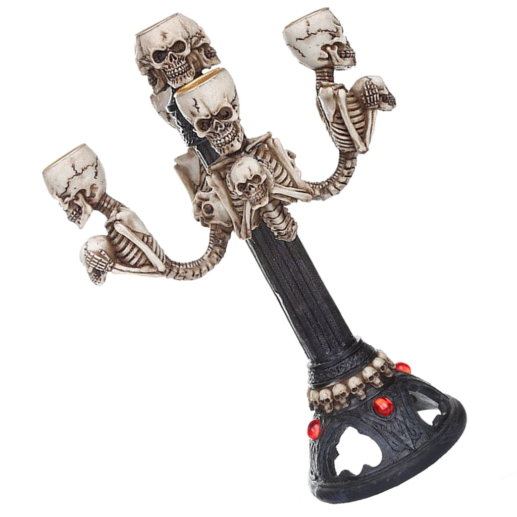 Dödskalle Ljusstake