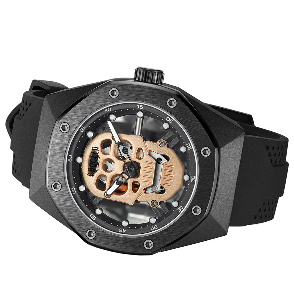 Lyxig Klocka Herr Med Dödskalle