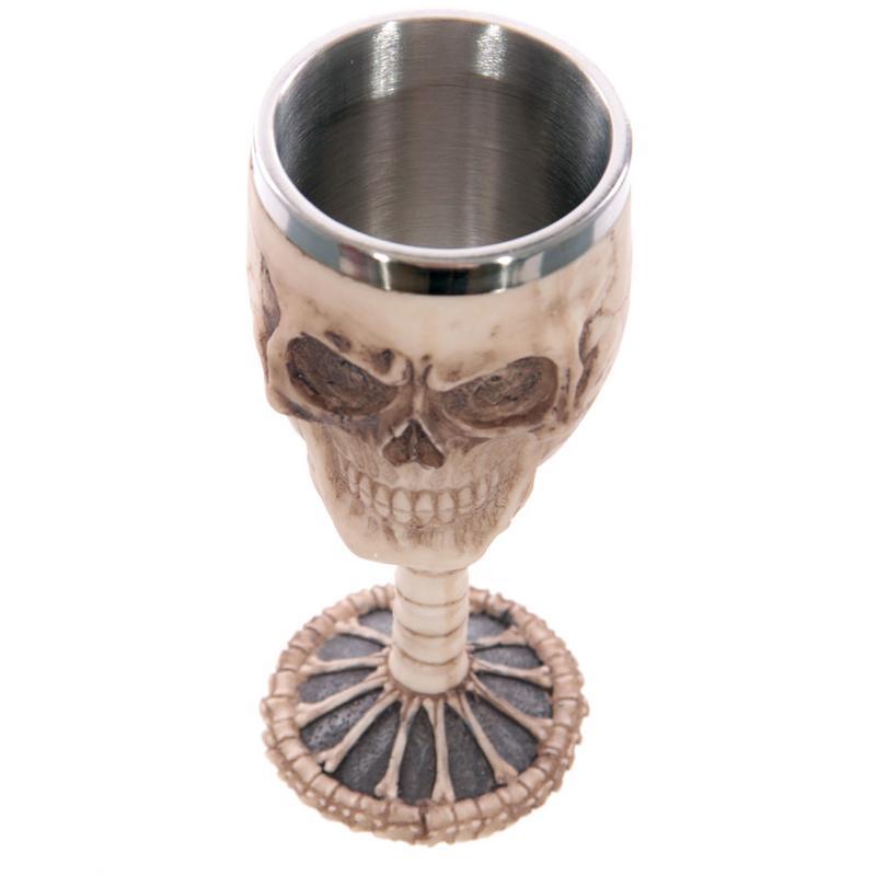 Vinglas Mänsklig Dödskalle