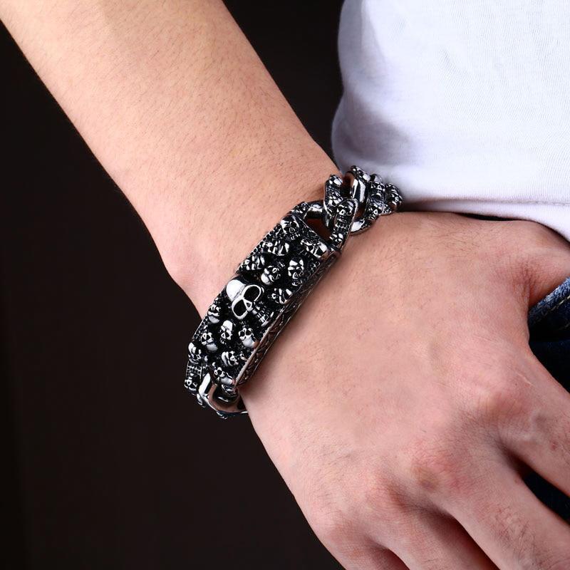 Armband Med Kranium För Herr