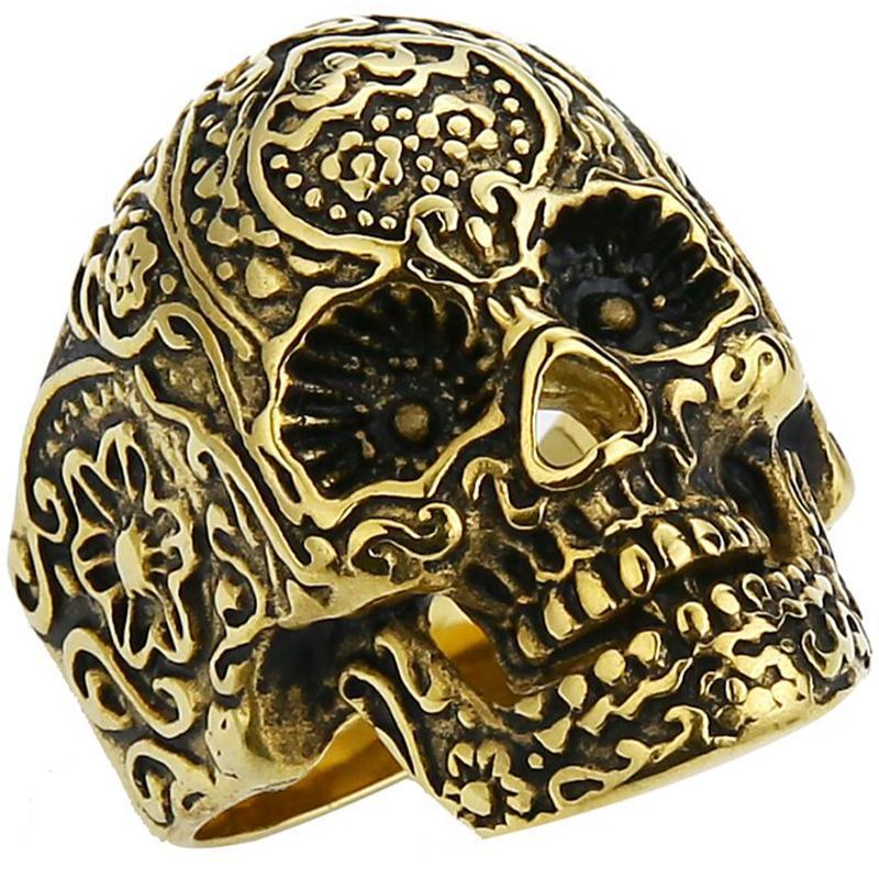 Mexikansk Calavera Dödskalle Ring
