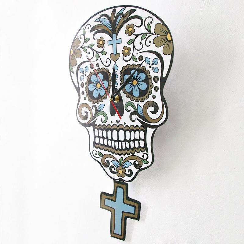 Sugar Skull Klocka Pendelur