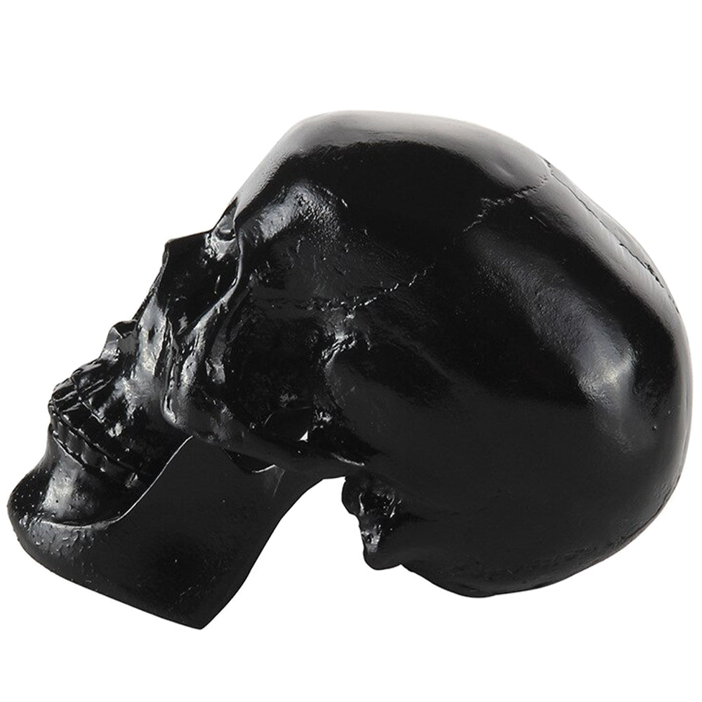 Svartmålad Dödskalle Prydnad