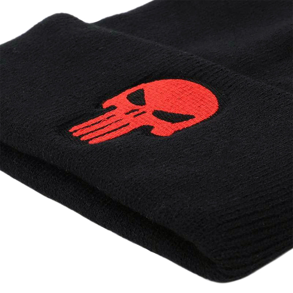 Svart Herrmössa Röd Dödskalle