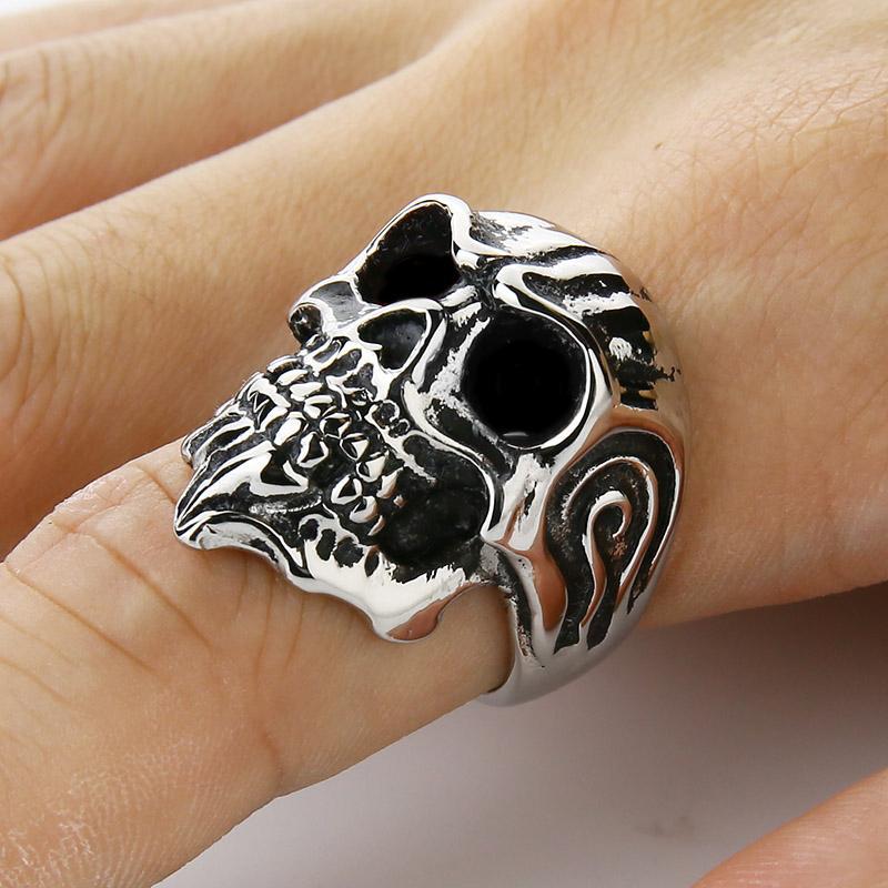 Dödskallering Biker Desire (Stål)