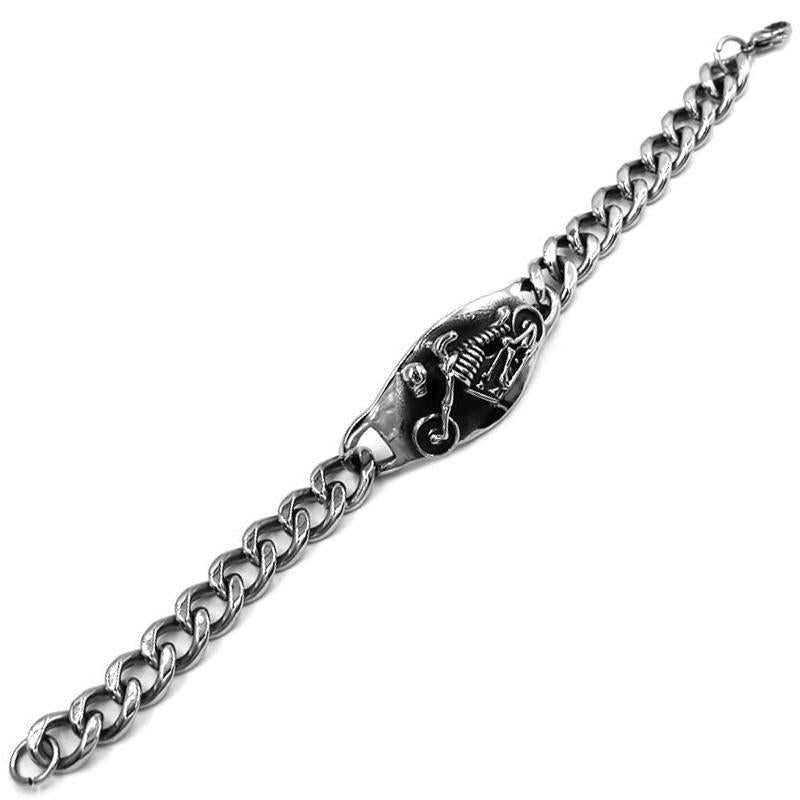 Dödskalle Armband Skeleton Bike (Stål)