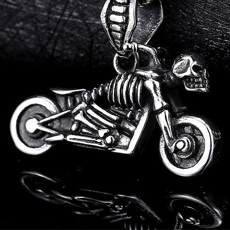 Biker Halsband Stål