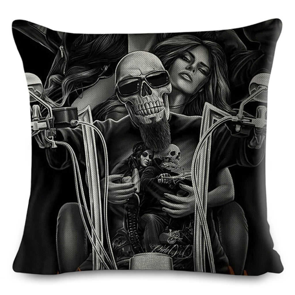 Motorcykel Kuddöverdrag Skelett