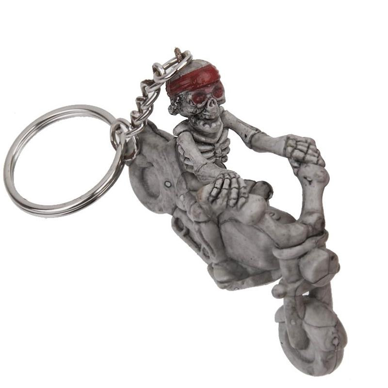 Motorcykel Nyckelring Dödskalle