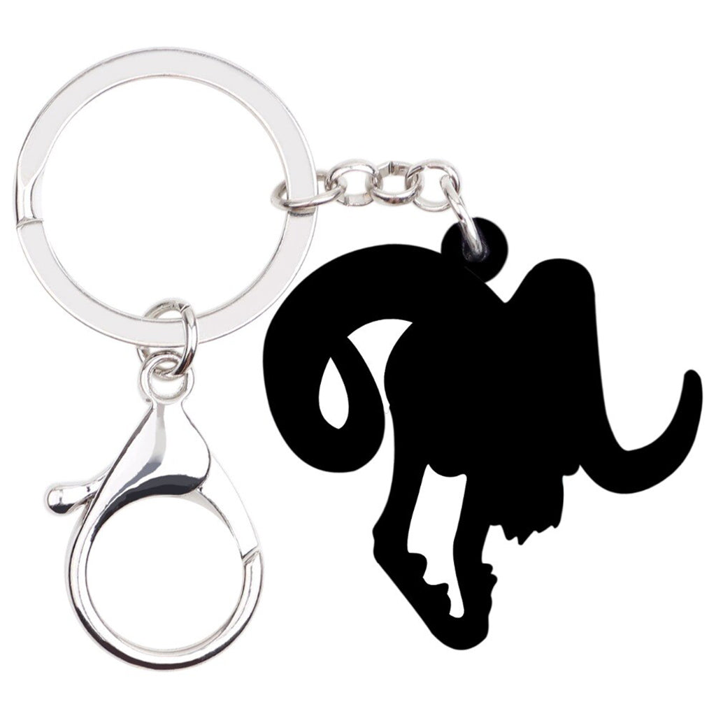 Nyckelring Dödskalle Med Horn