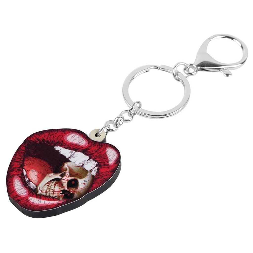 Dödskalle Nyckelring <br/> Skull In Mouth