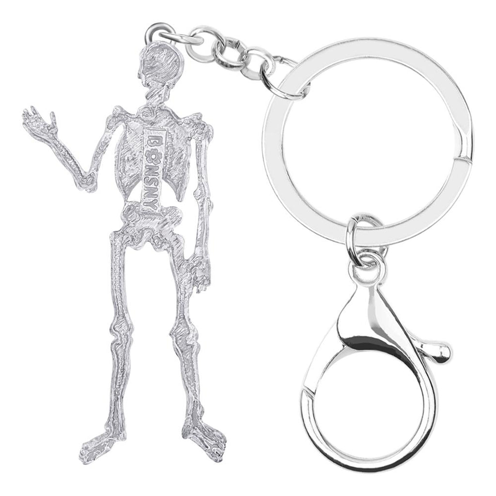 Nyckelring Med Skelett Silver