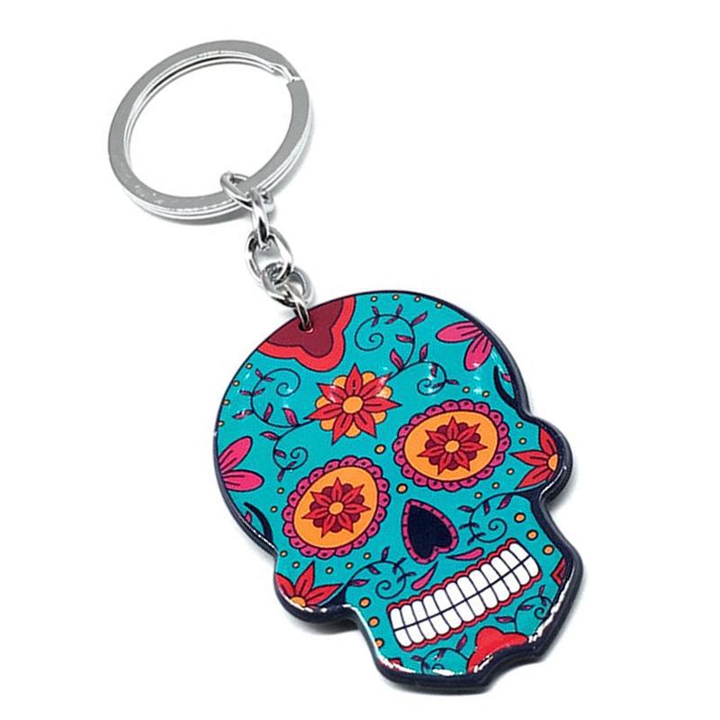 Nyckelring Blå Calavera