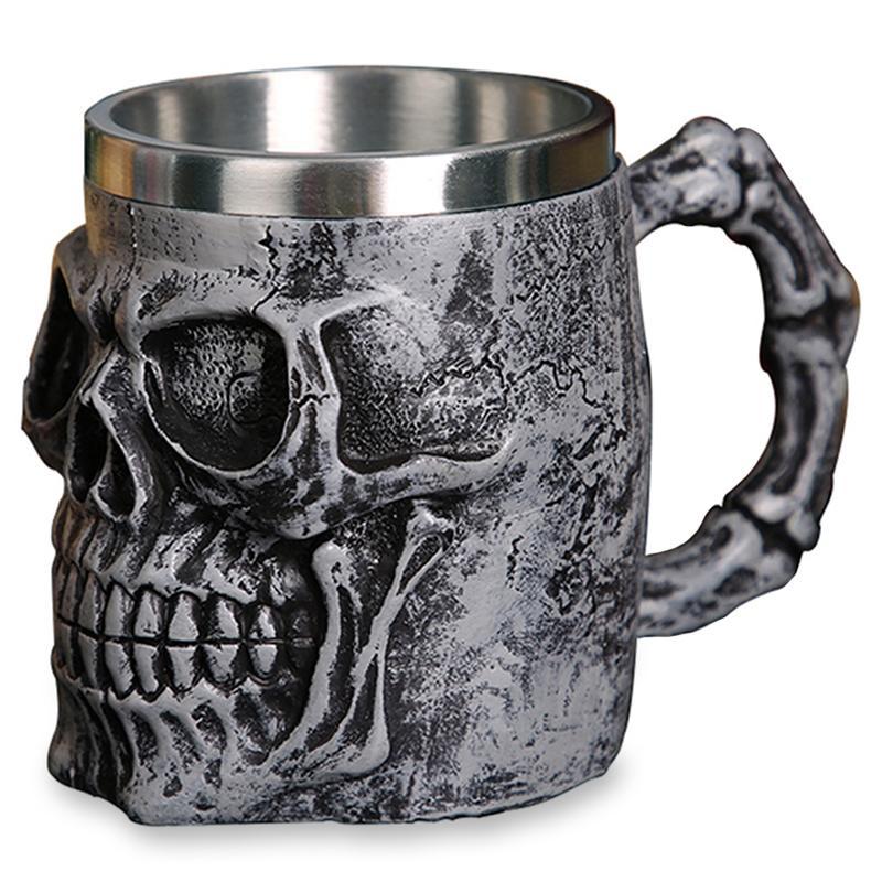 Svart Dödskalle Mugg