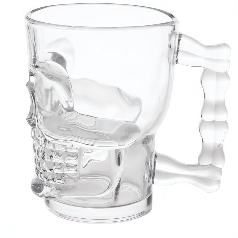 Dödskalle Ölglas