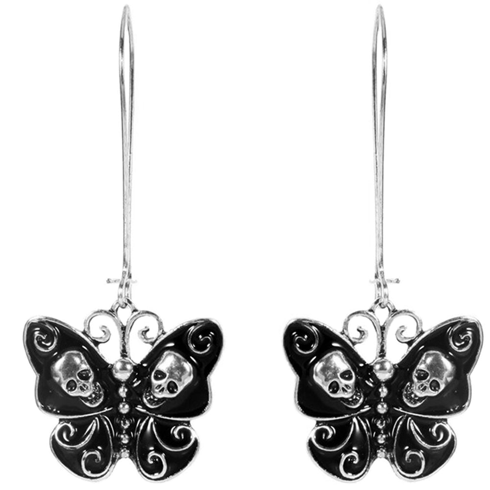 Örhängen Dödskalle Fjärilar