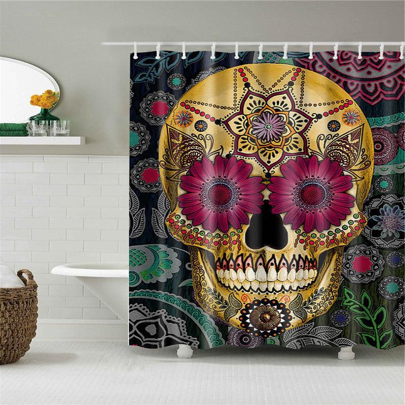 Duschdraperi Orientalisk Dödskalle