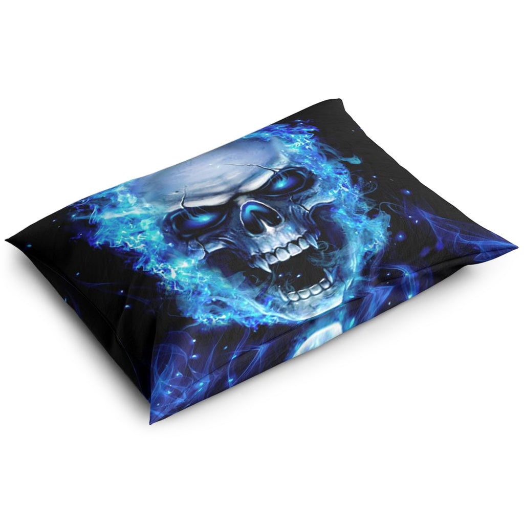 Örngott Blå Skalle