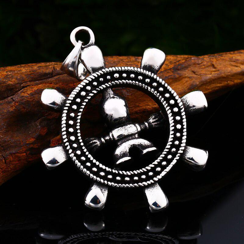 Halsband Ship's Wheel Stål