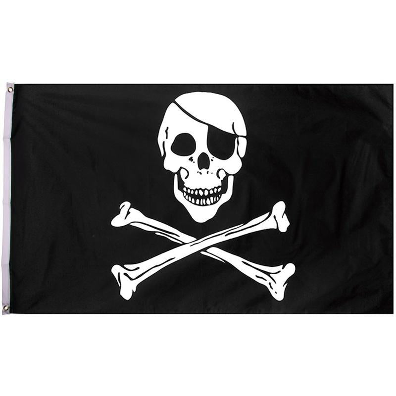 Svart Piratflagga