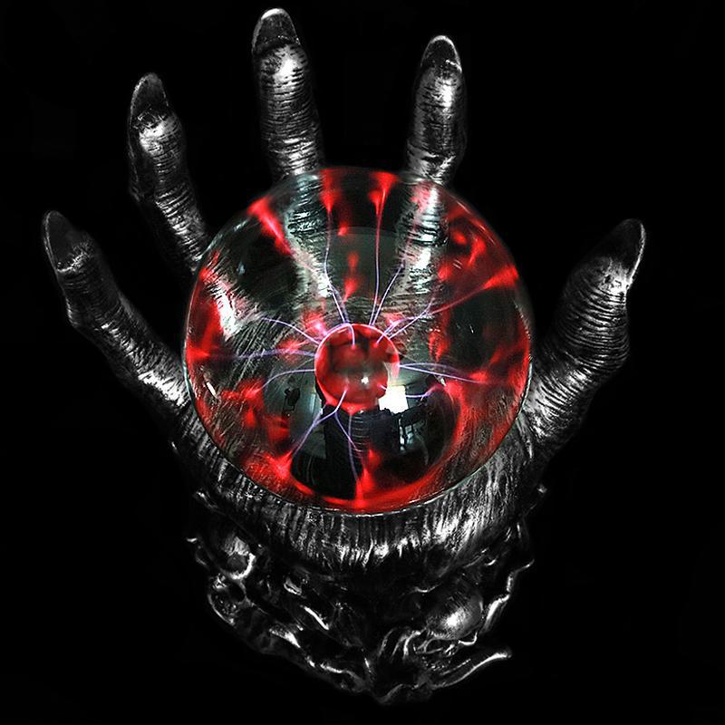 Dödskalle Plasma Lampa