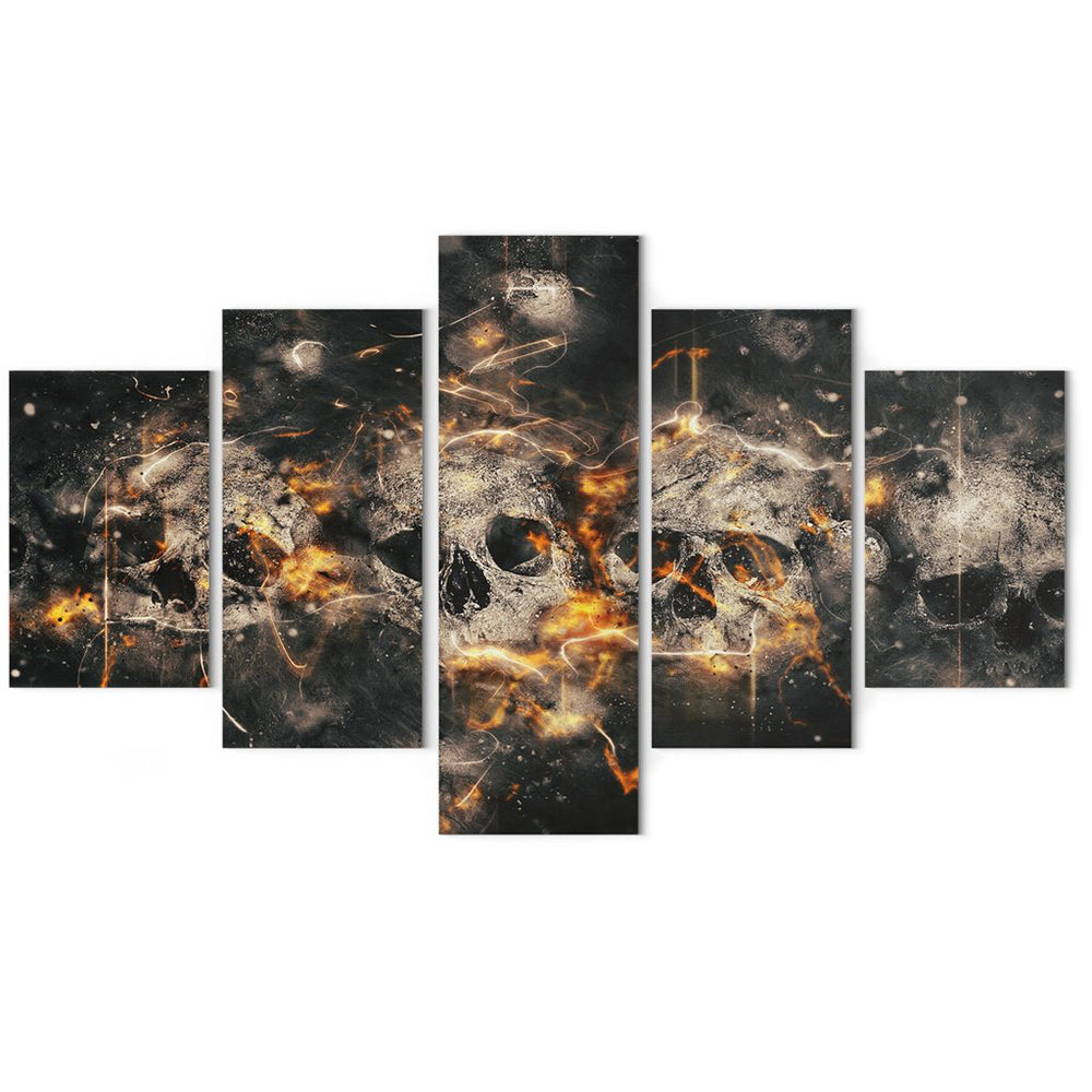 Poster Brinnande Dödskallar