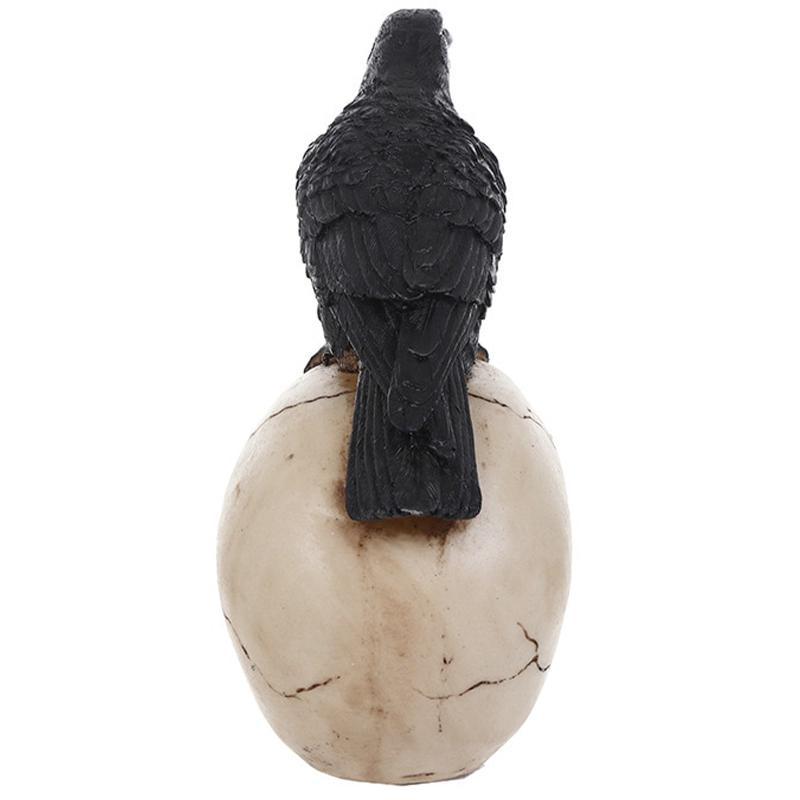 Dödskalle Prydnad Kråka