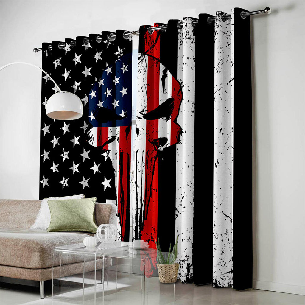 The Punisher Dödskalle Gardinlängder