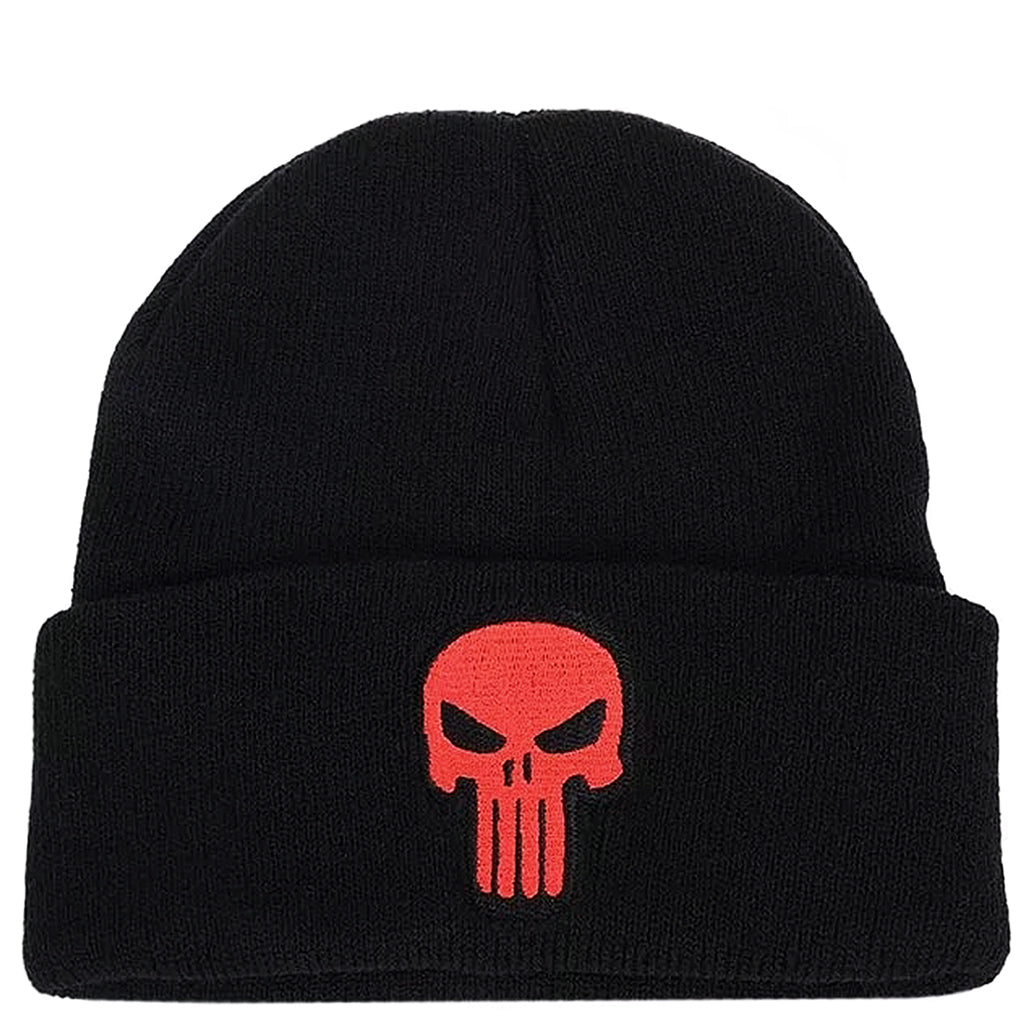 Mössa Röd Punisher Dödskalle