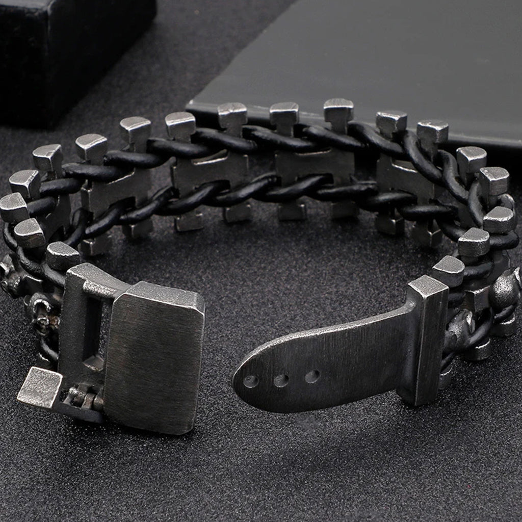 Armband Svarta Dödskallar