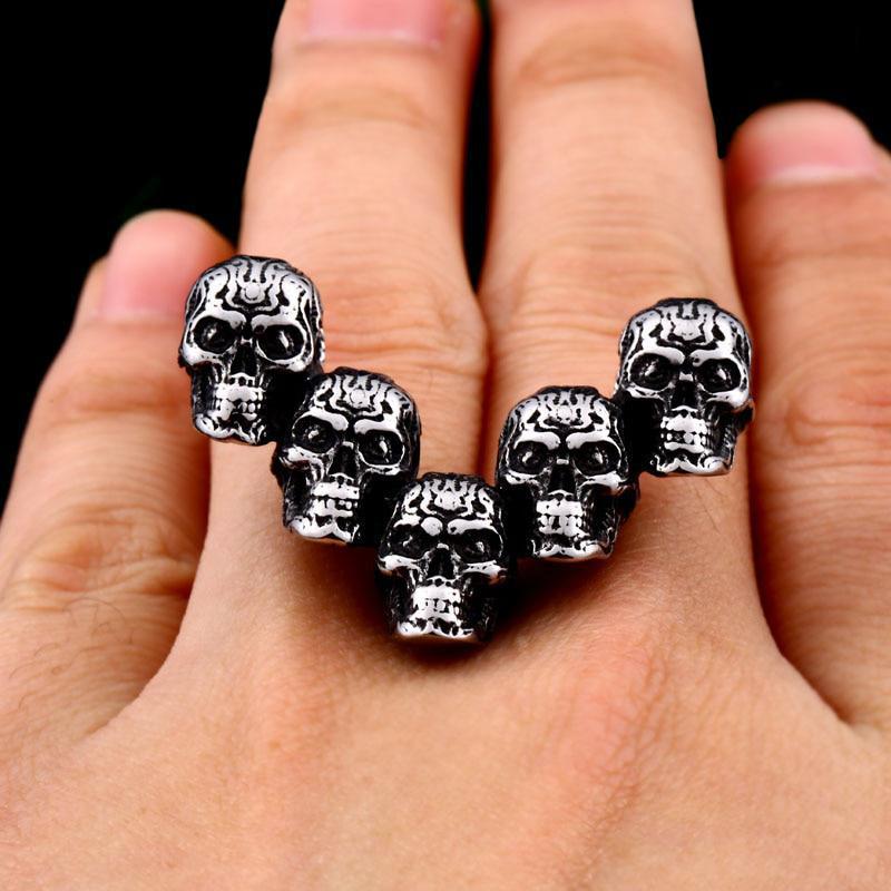 Dödskalle Halsband Damned Skulls (Stål)