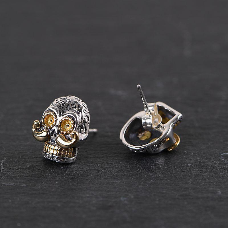 Silverörhängen Mexikansk Dödskalle