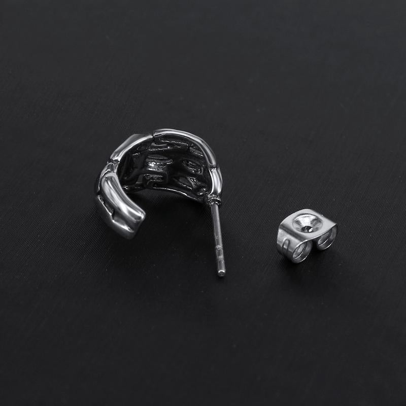 Dödskalle Örhängen Skeletthand (Stål)