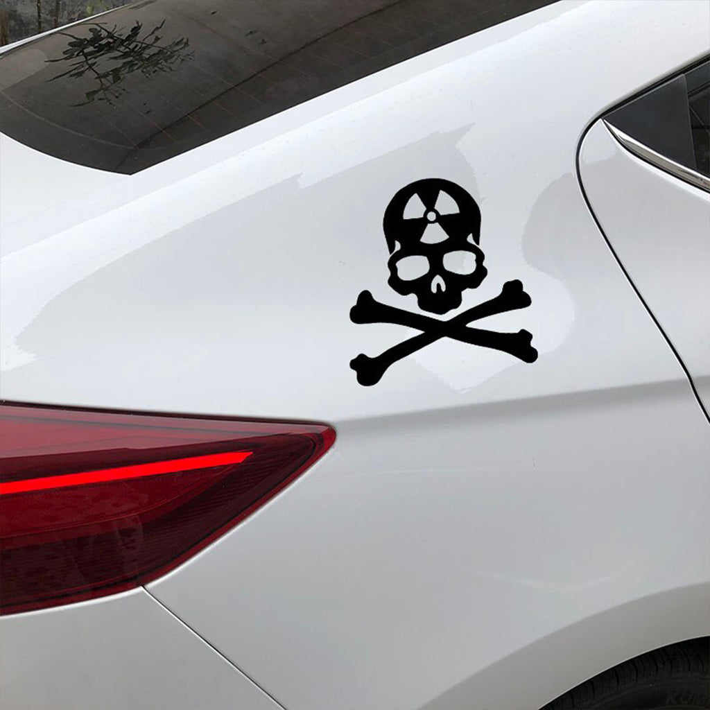 Radioaktiv Dödskalle Klistermärke